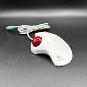 Logitech TrackMan Marble Plus T-CL13 Trackball Mouse PS/2 White